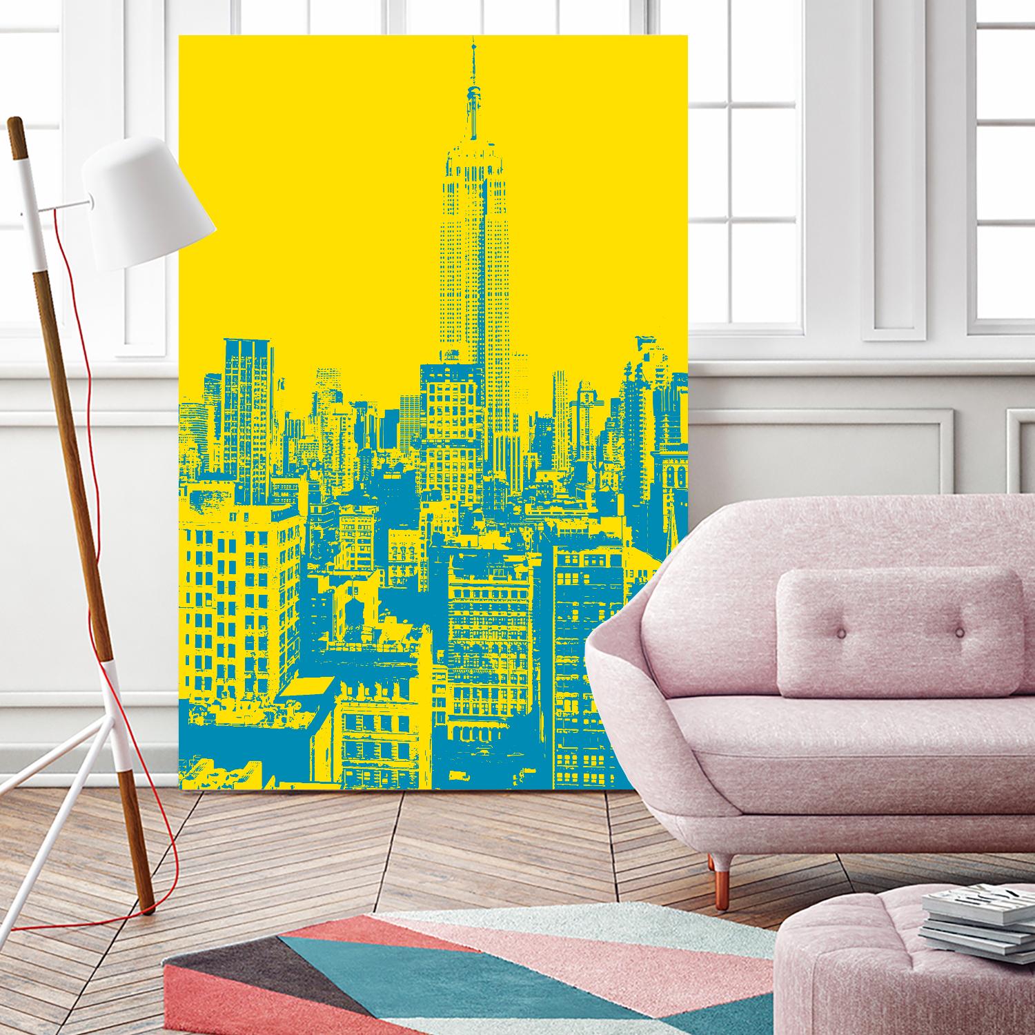 Empire State by GI ArtLab on GIANT ART - yellow city scene
