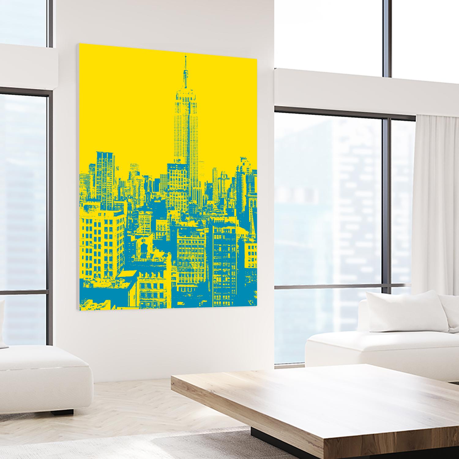 Empire State by GI ArtLab on GIANT ART - yellow city scene