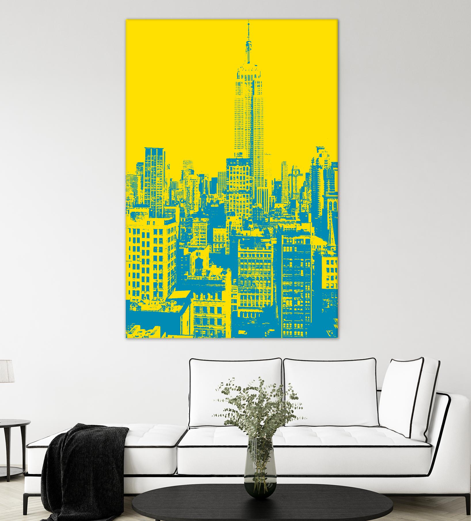 Empire State by GI ArtLab on GIANT ART - yellow city scene