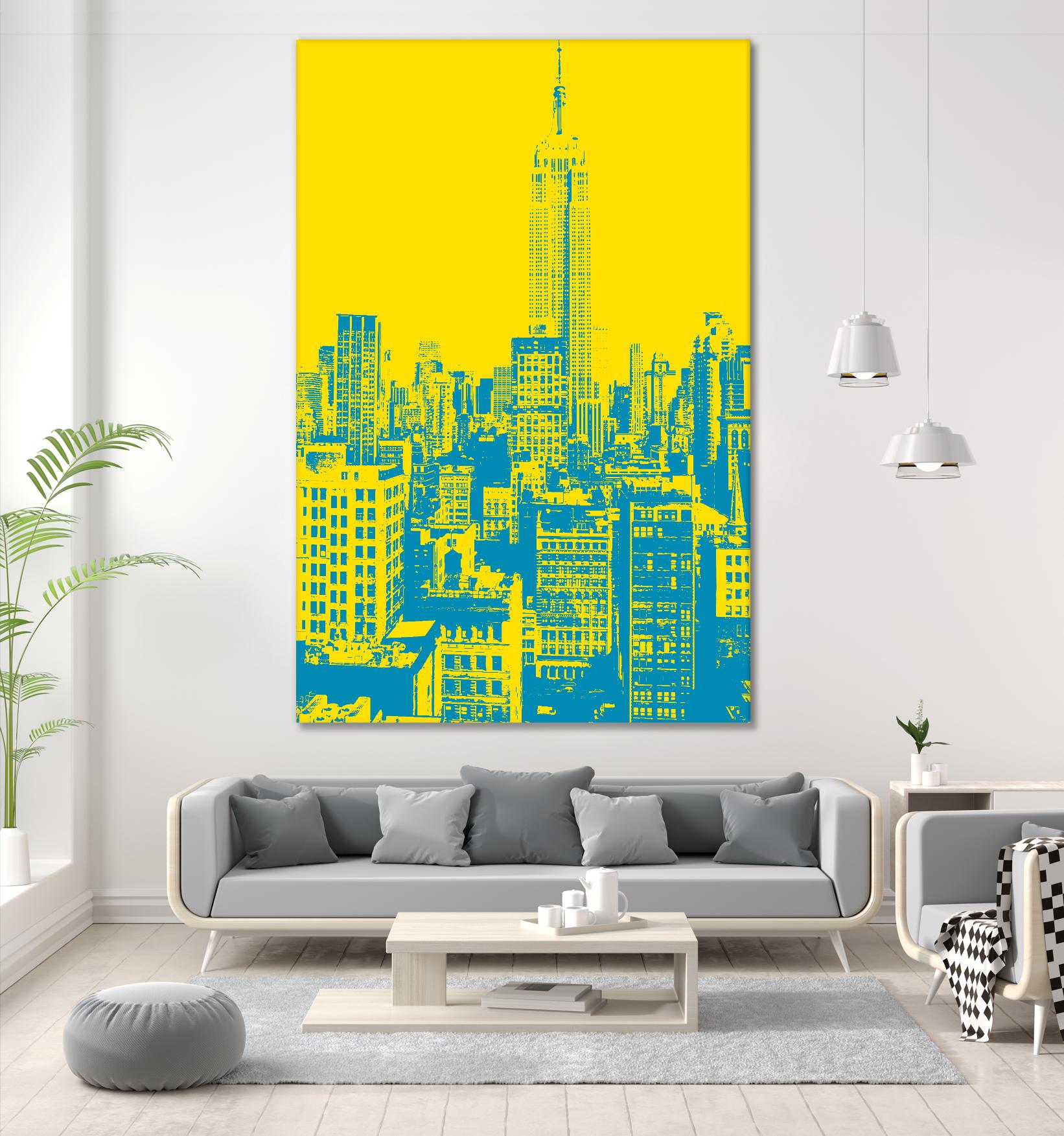 Empire State by GI ArtLab on GIANT ART - yellow city scene