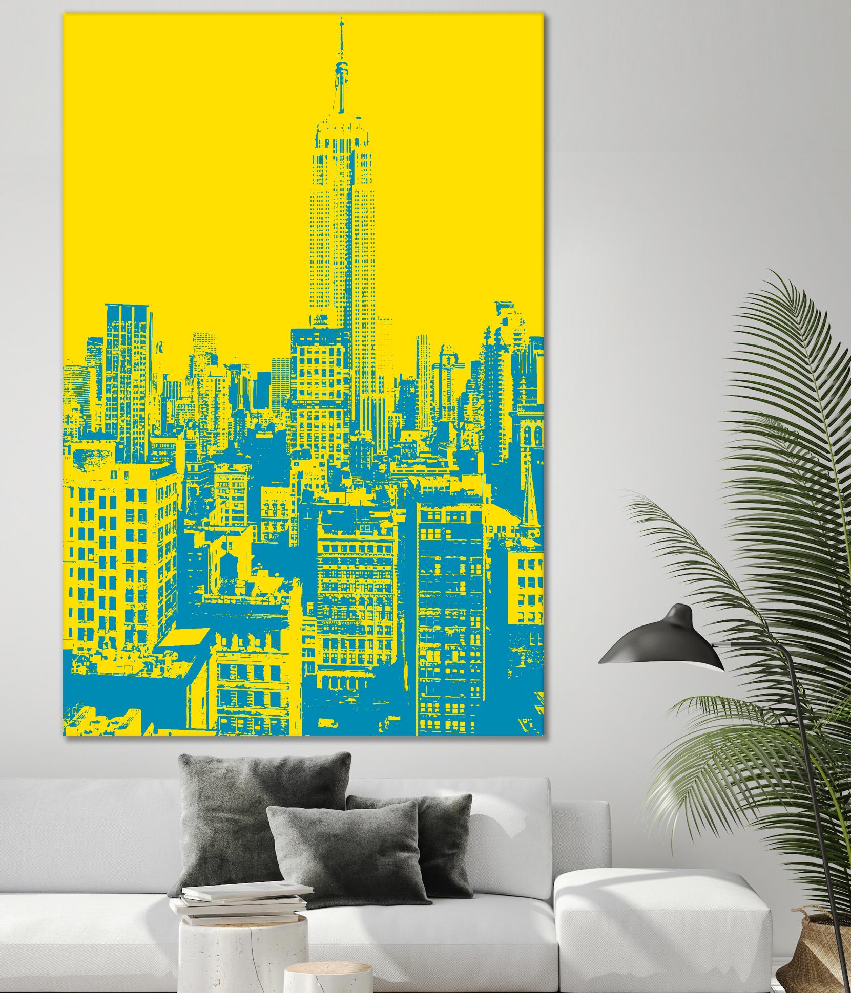 Empire State by GI ArtLab on GIANT ART - yellow city scene