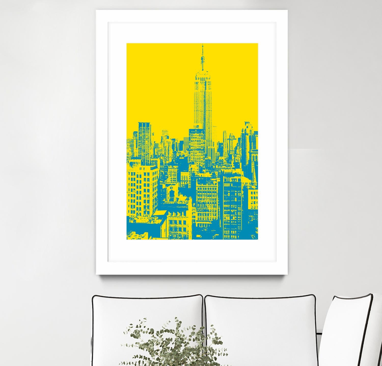 Empire State by GI ArtLab on GIANT ART - yellow city scene