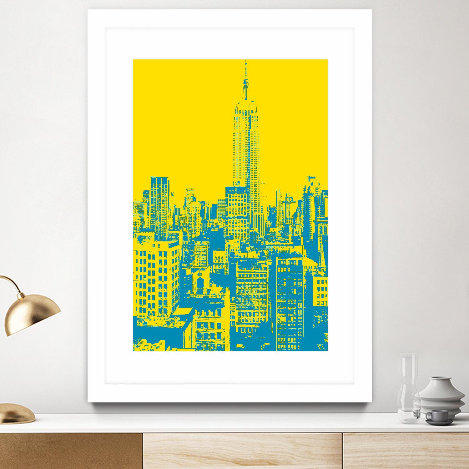 Empire State by GI ArtLab on GIANT ART - yellow city scene