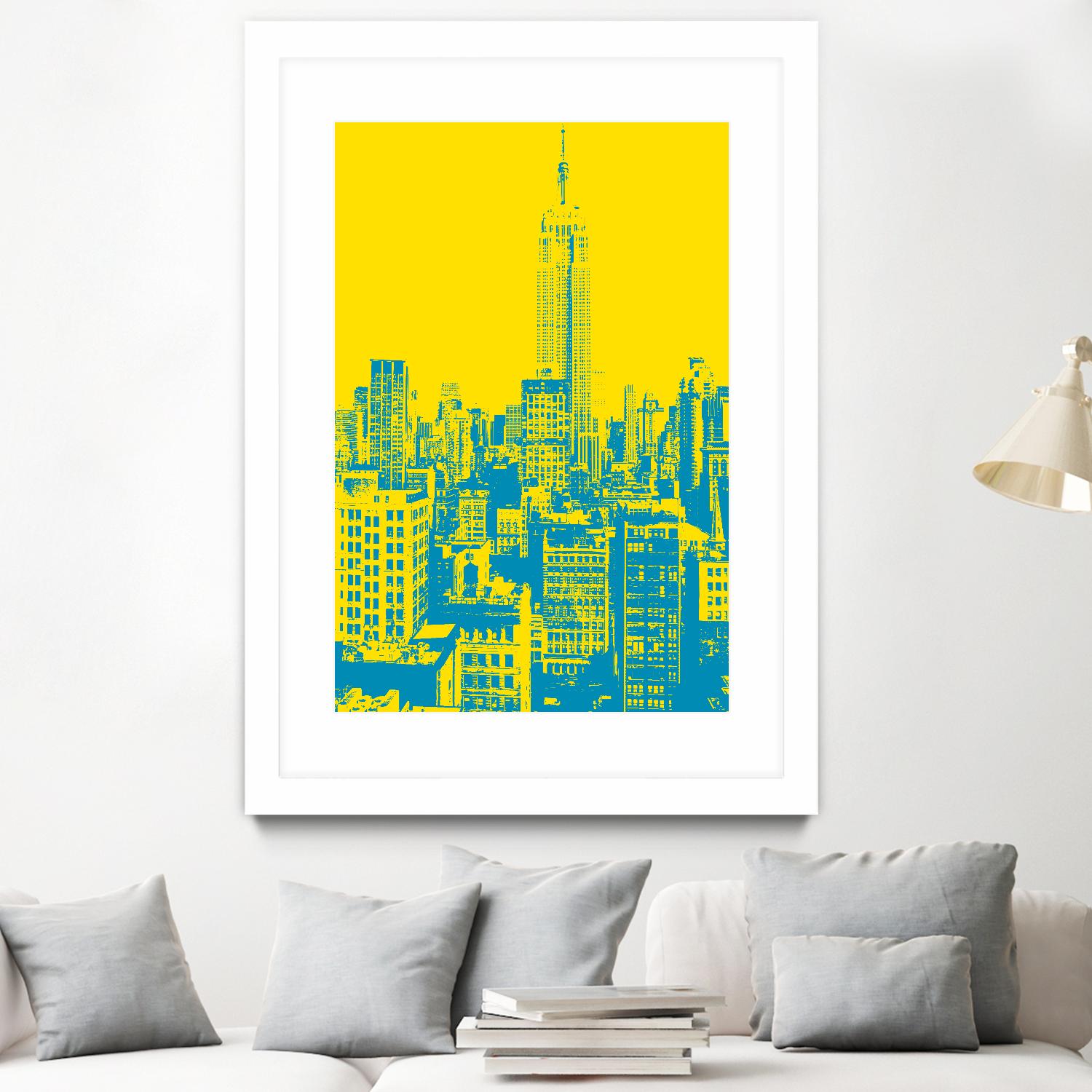 Empire State by GI ArtLab on GIANT ART - yellow city scene