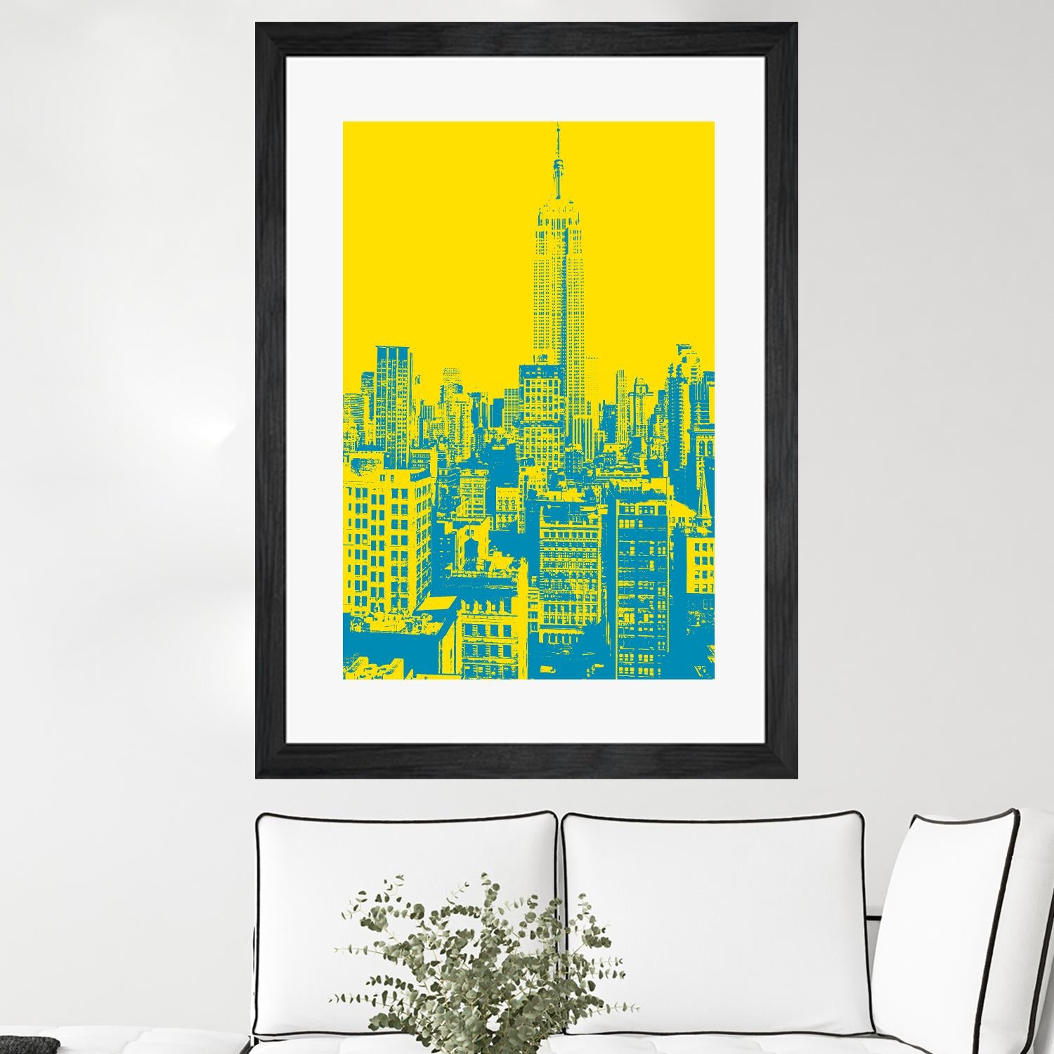 Empire State by GI ArtLab on GIANT ART - yellow city scene