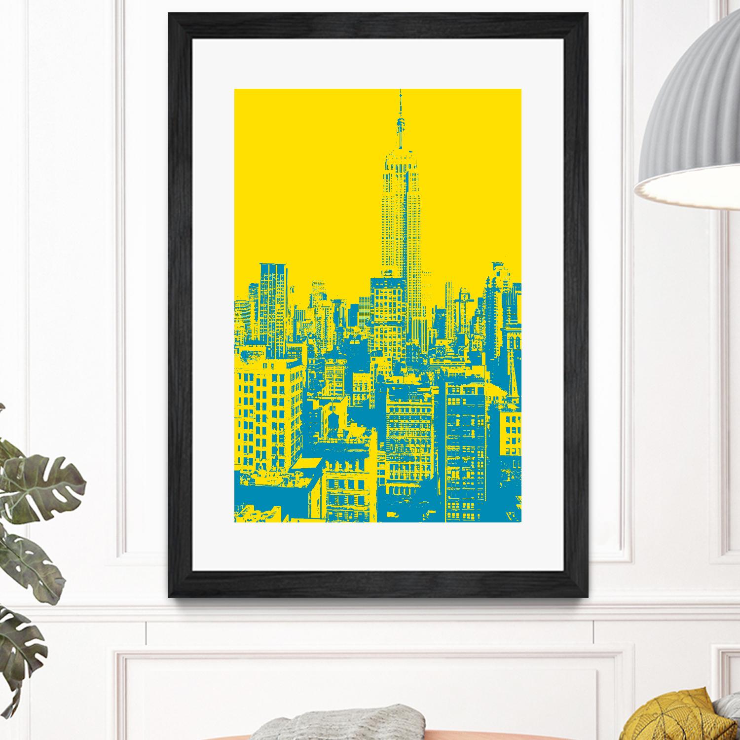 Empire State by GI ArtLab on GIANT ART - yellow city scene