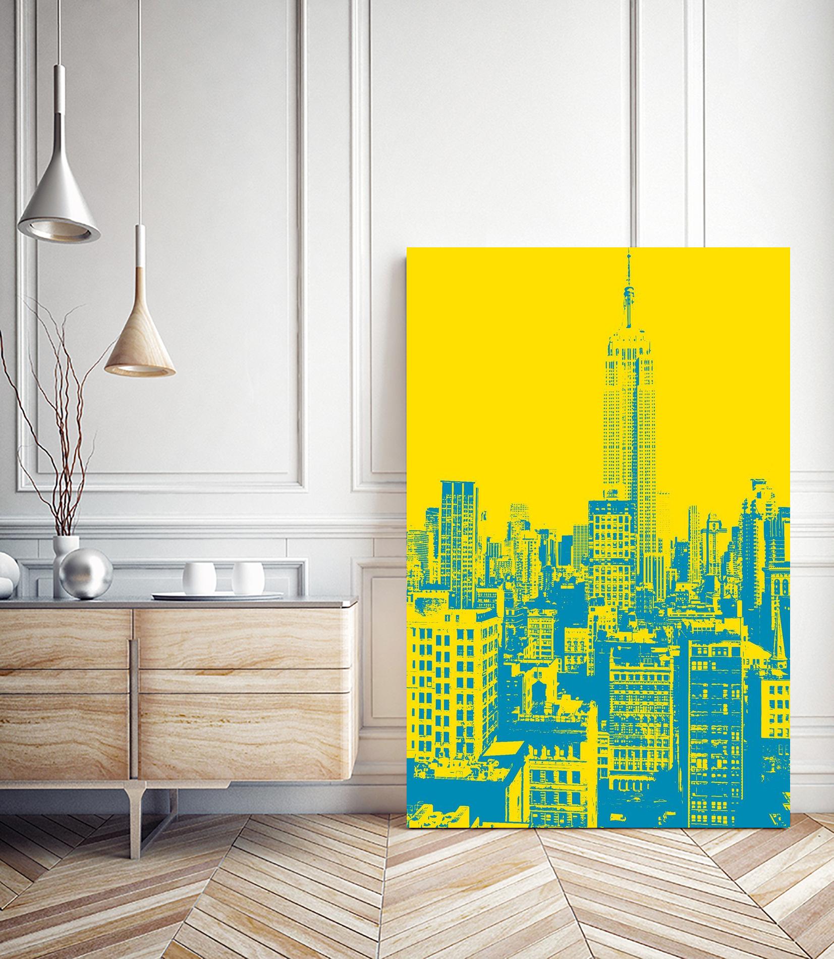 Empire State by GI ArtLab on GIANT ART - yellow city scene