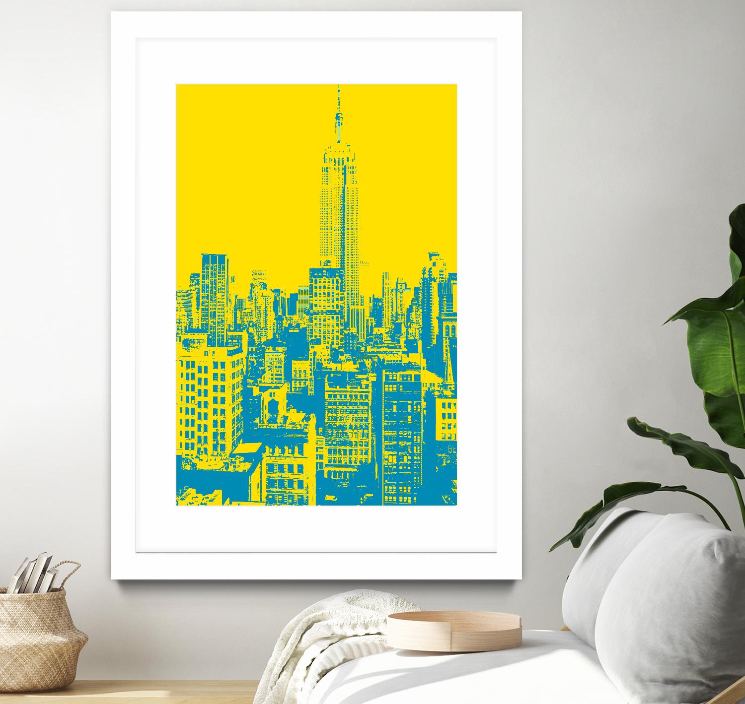 Empire State by GI ArtLab on GIANT ART - yellow city scene