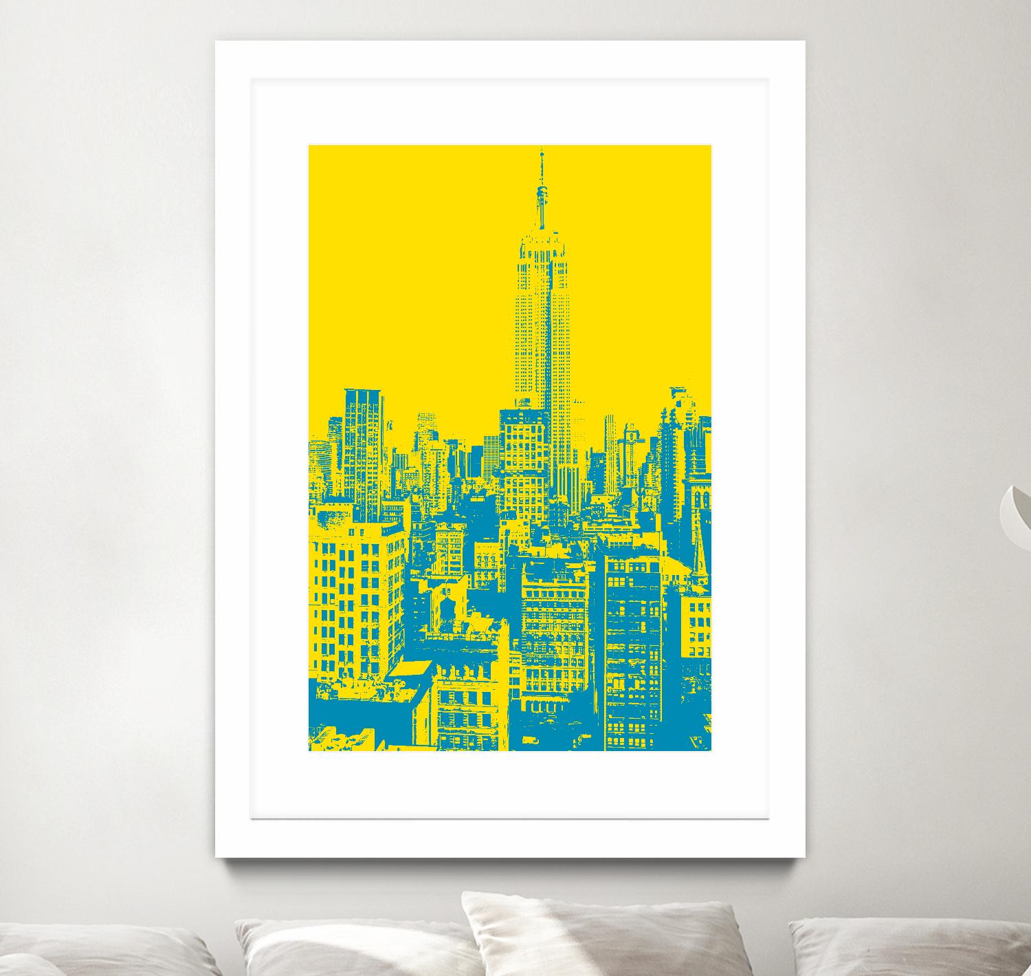Empire State by GI ArtLab on GIANT ART - yellow city scene