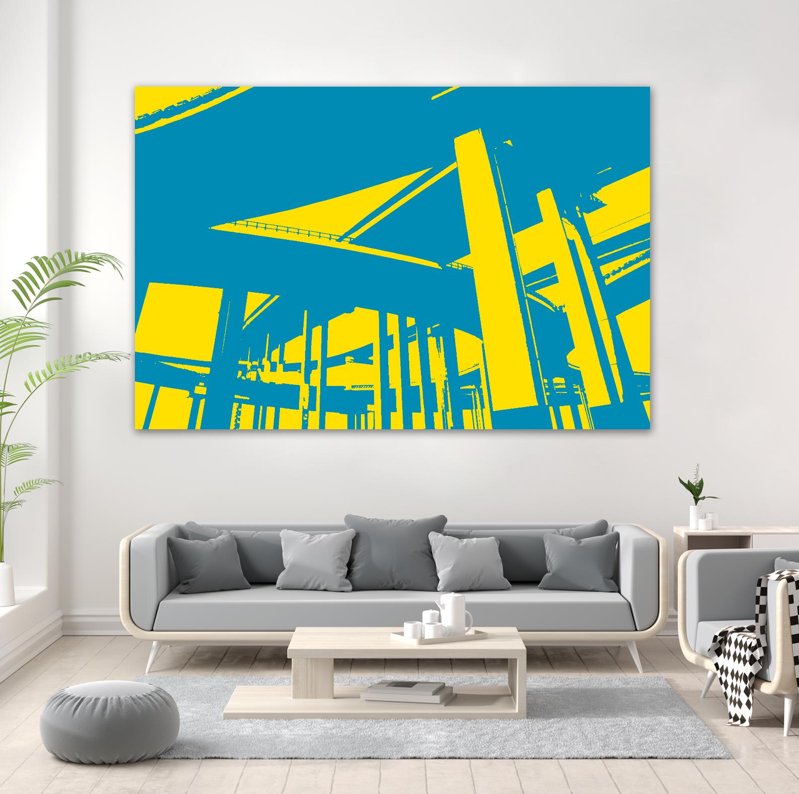 Overpass by GI ArtLab on GIANT ART - yellow city scene