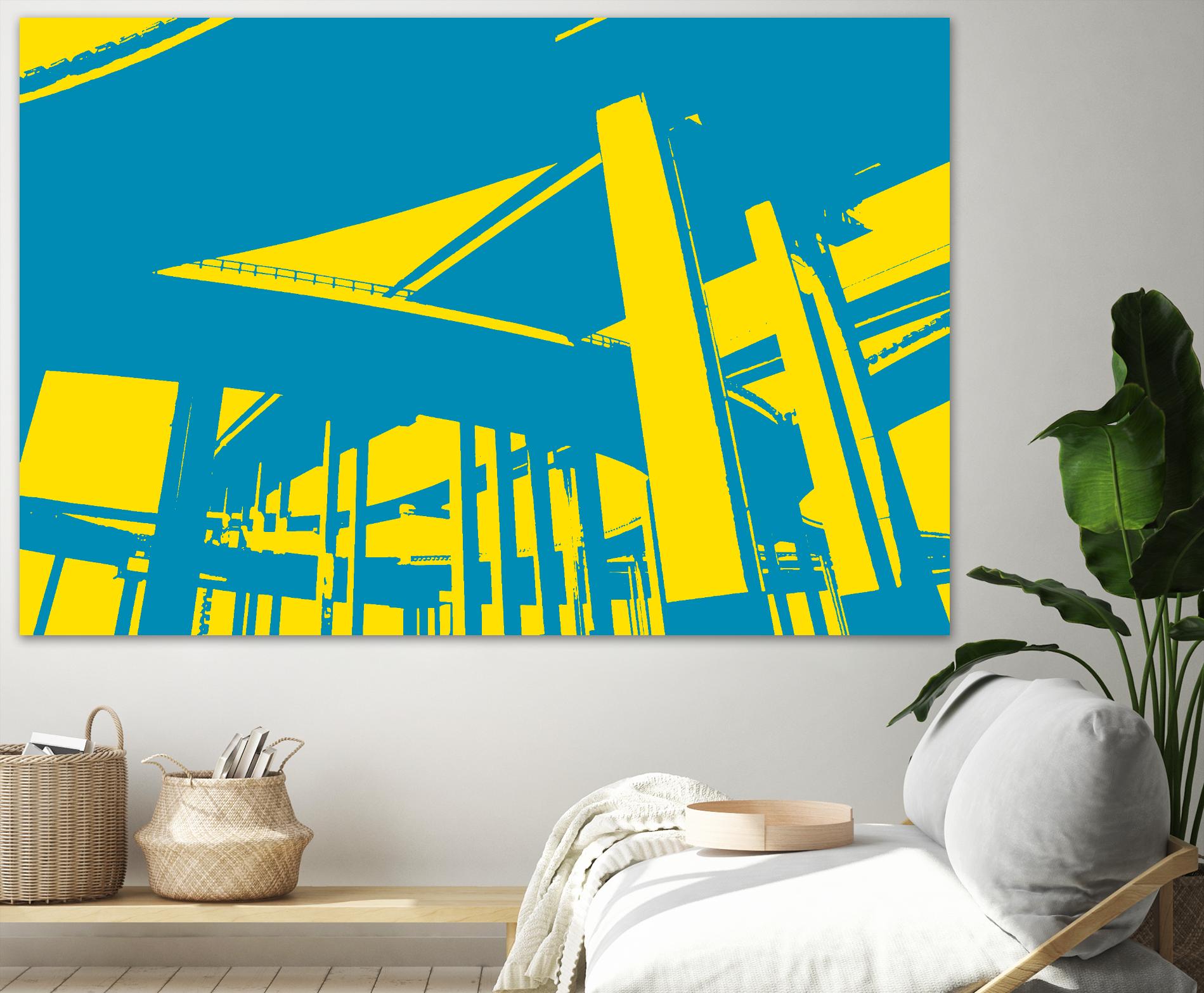 Overpass by GI ArtLab on GIANT ART - yellow city scene