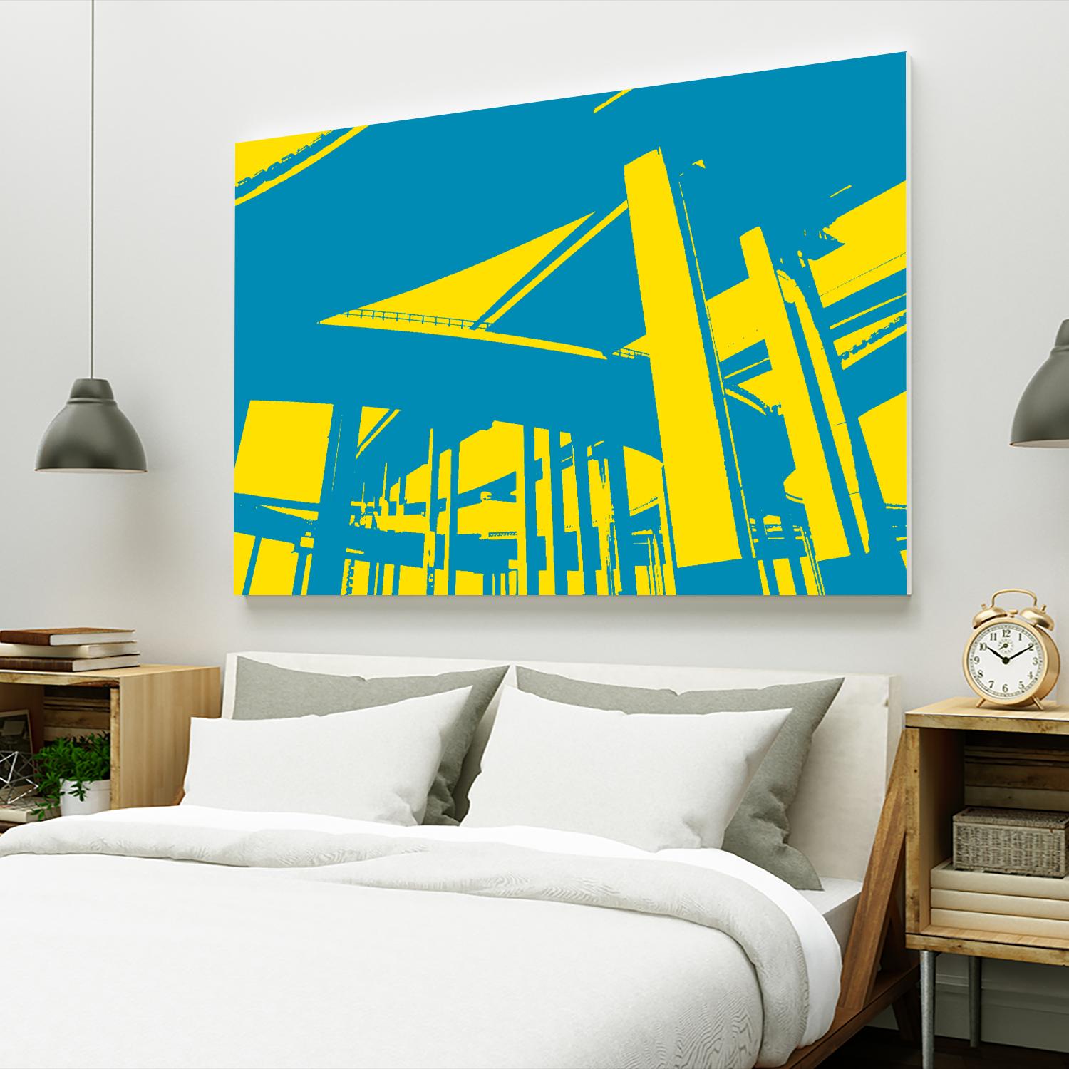 Overpass by GI ArtLab on GIANT ART - yellow city scene