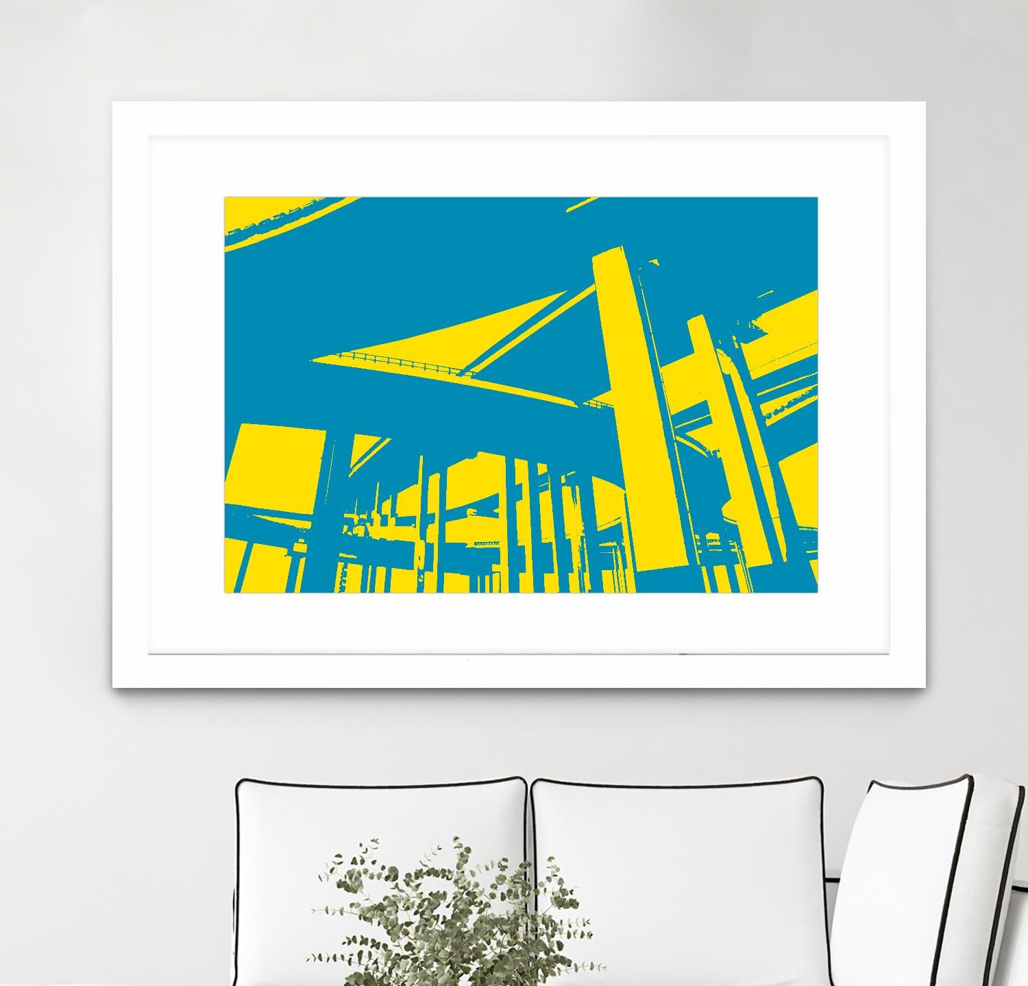 Overpass by GI ArtLab on GIANT ART - yellow city scene