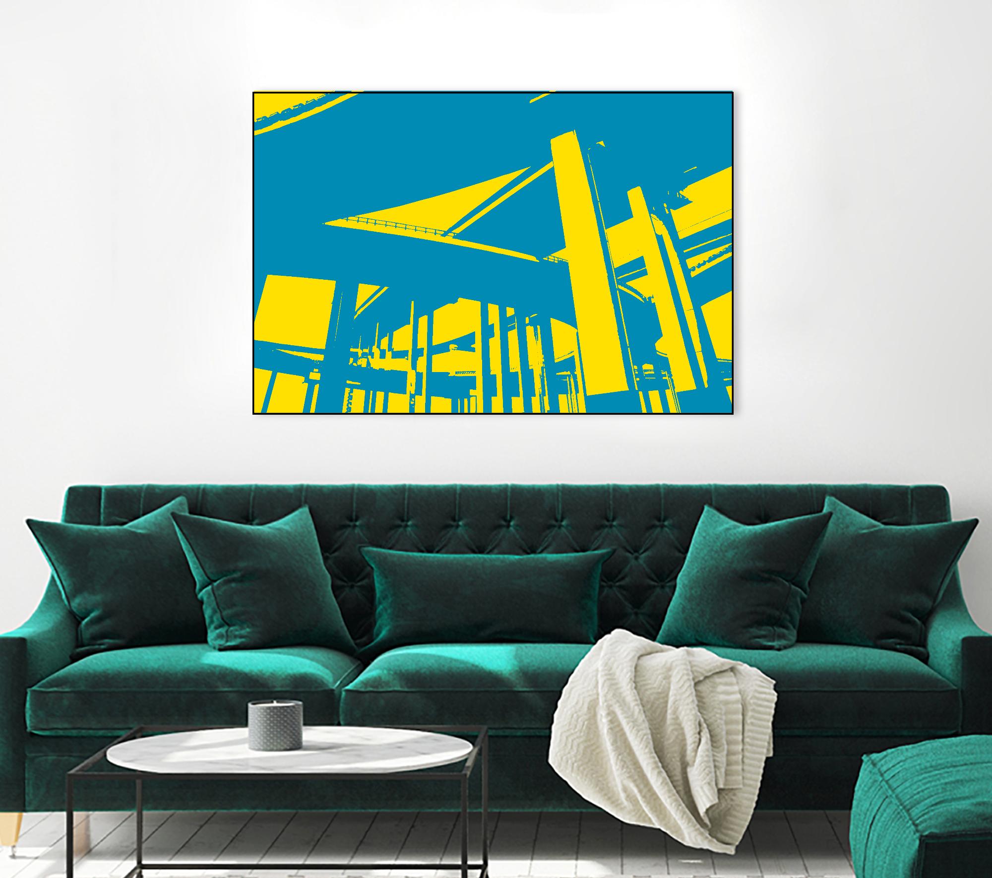 Overpass by GI ArtLab on GIANT ART - yellow city scene