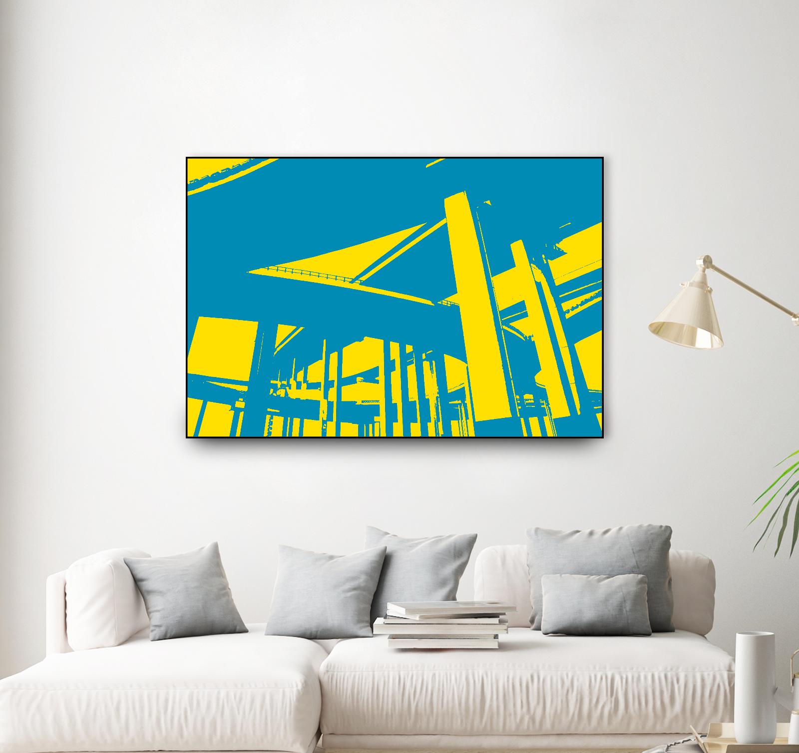 Overpass by GI ArtLab on GIANT ART - yellow city scene