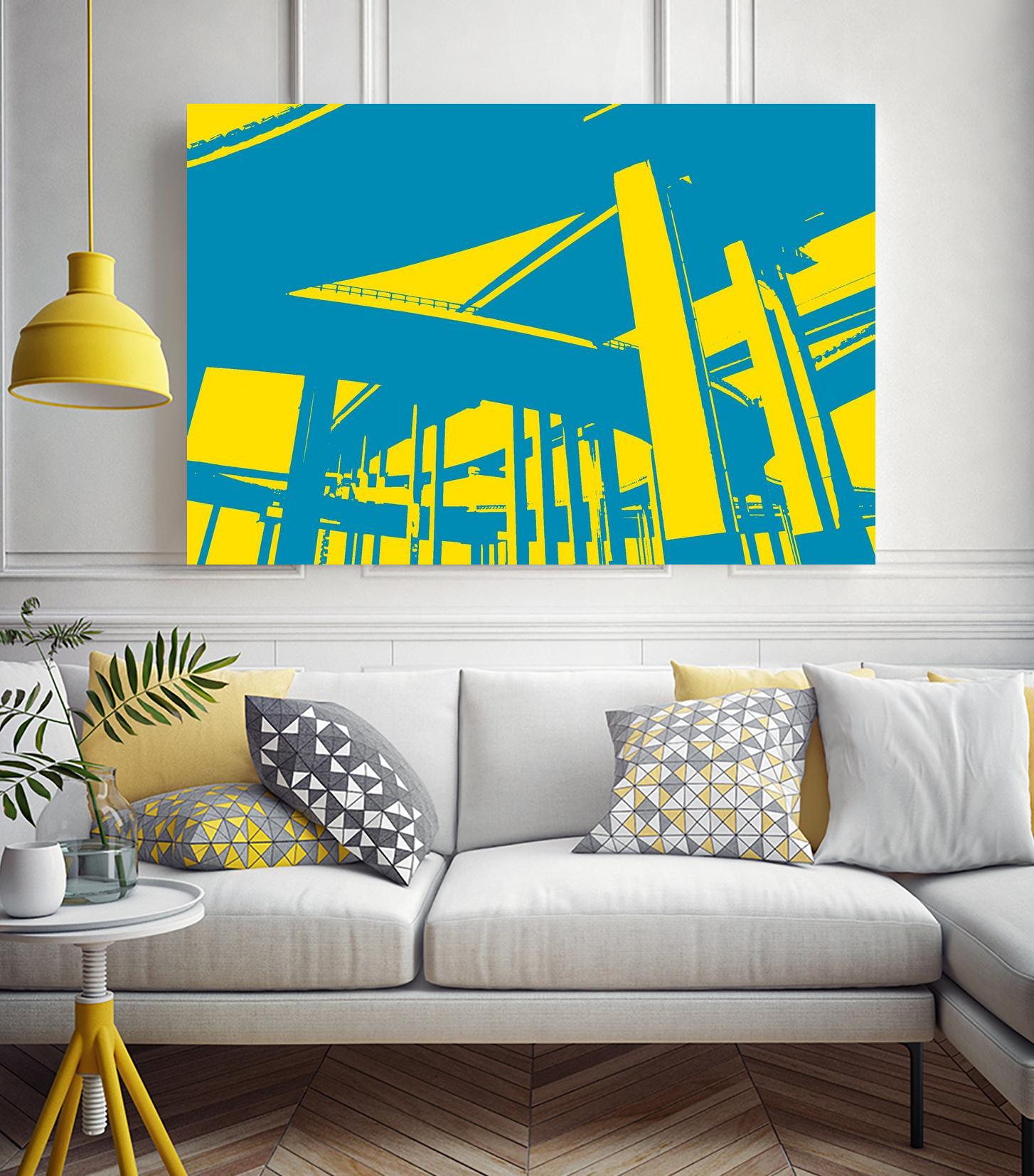 Overpass by GI ArtLab on GIANT ART - yellow city scene