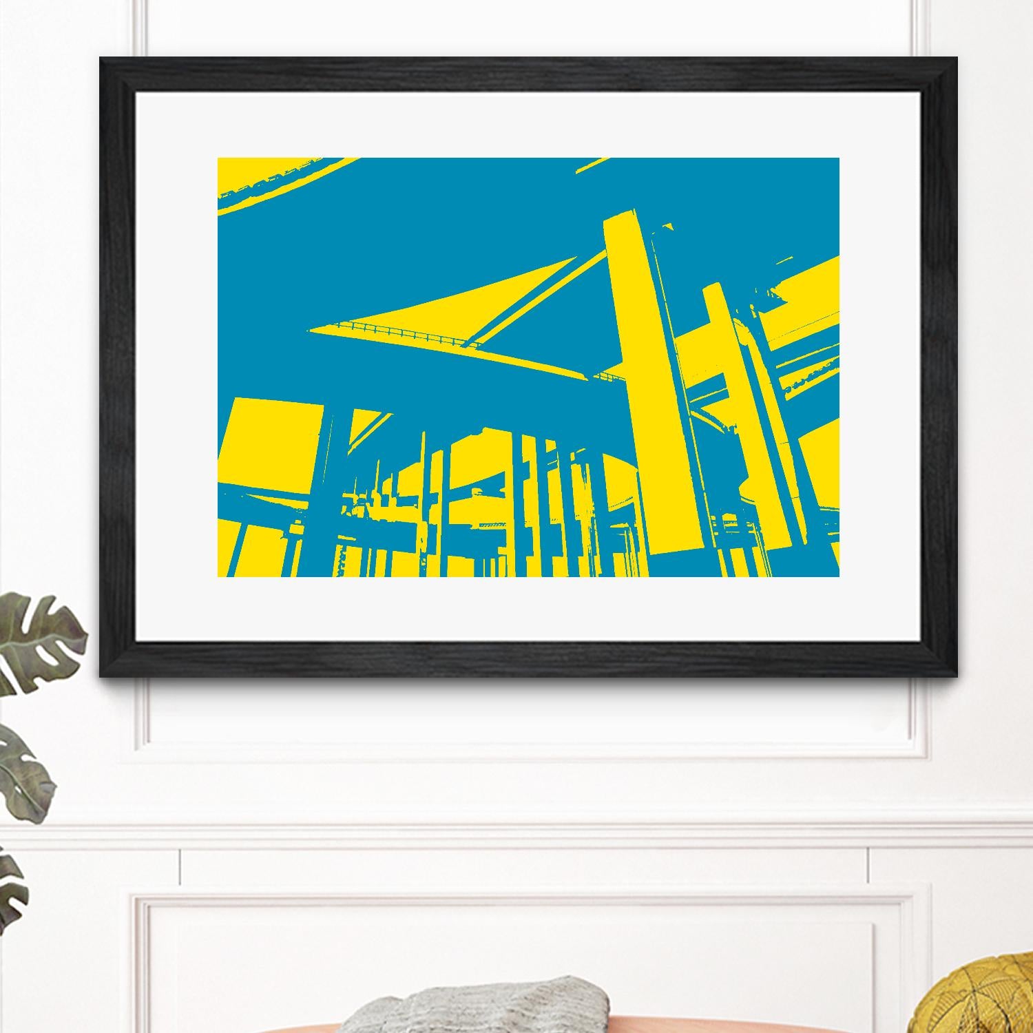 Overpass by GI ArtLab on GIANT ART - yellow city scene