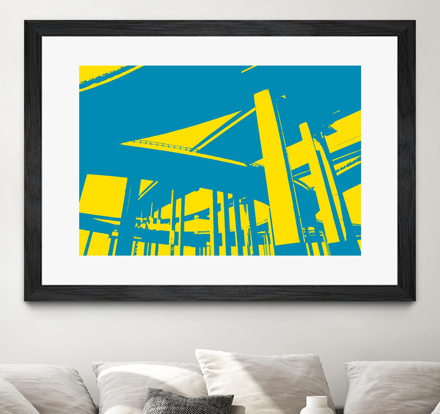 Overpass by GI ArtLab on GIANT ART - yellow city scene