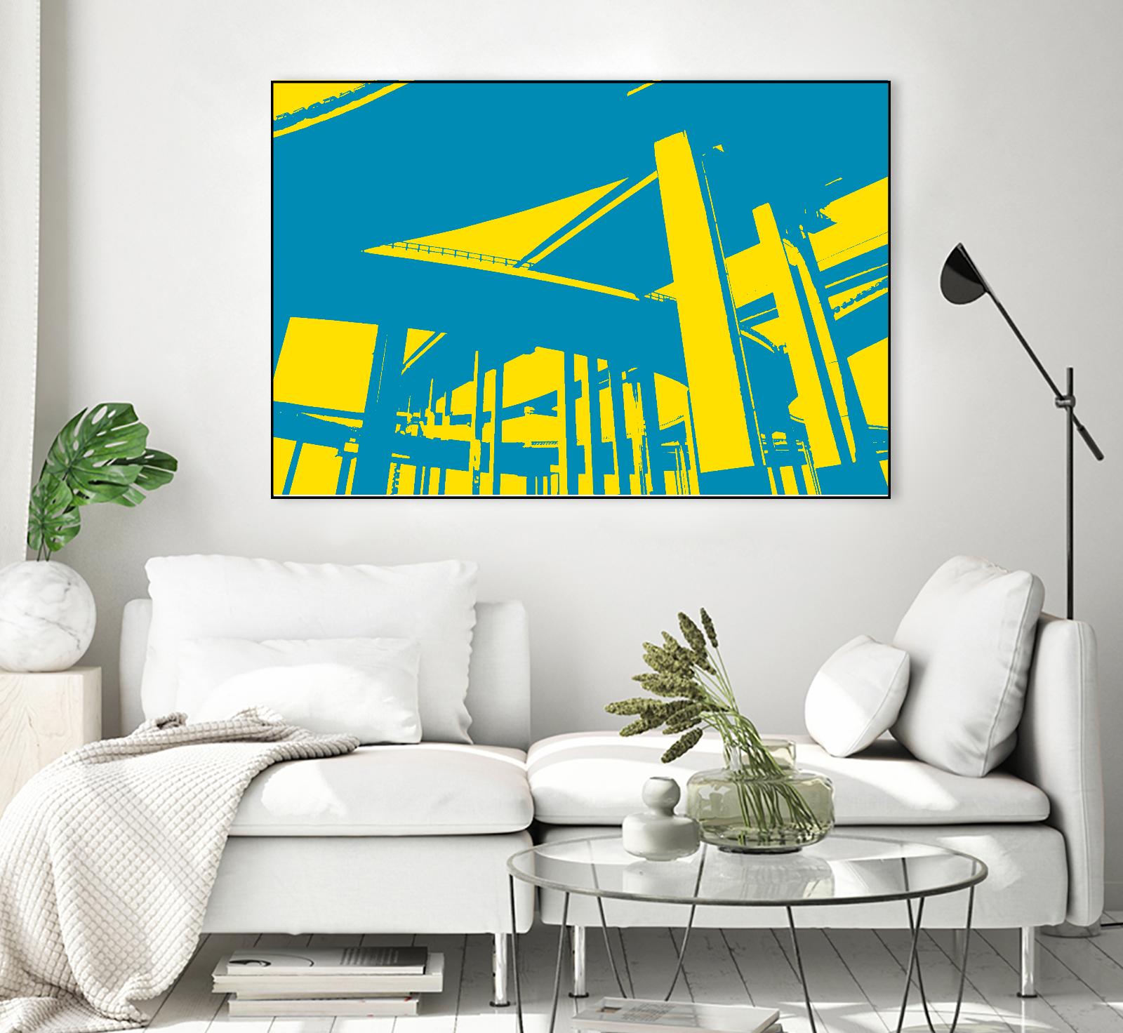 Overpass by GI ArtLab on GIANT ART - yellow city scene