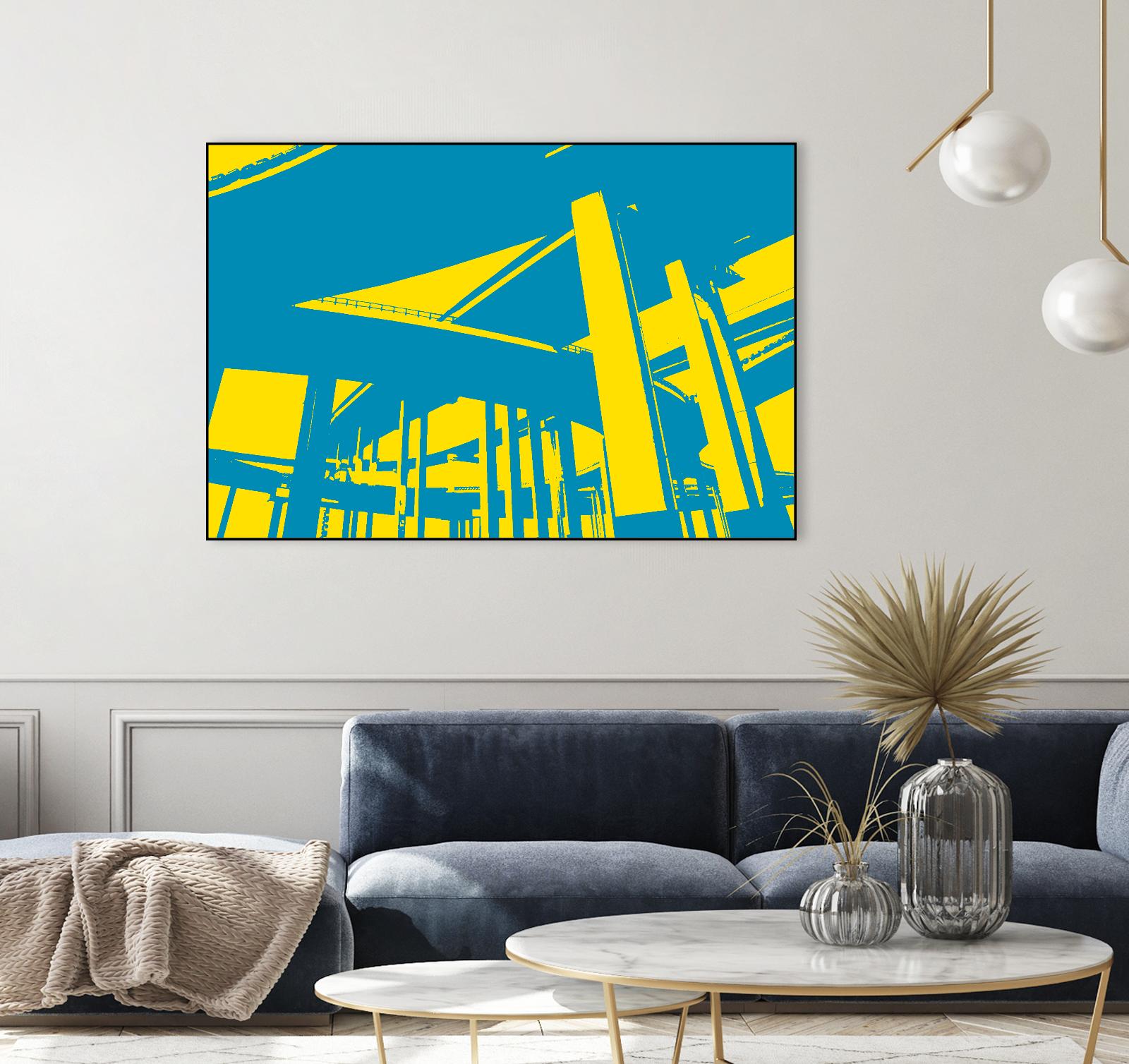 Overpass by GI ArtLab on GIANT ART - yellow city scene