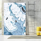 Blue Lace Agate by GI ArtLab on GIANT ART - white abstract