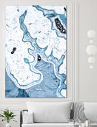 Blue Lace Agate by GI ArtLab on GIANT ART - white abstract
