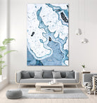 Blue Lace Agate by GI ArtLab on GIANT ART - white abstract