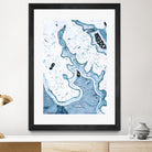 Blue Lace Agate by GI ArtLab on GIANT ART - white abstract