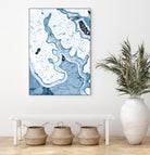 Blue Lace Agate by GI ArtLab on GIANT ART - white abstract