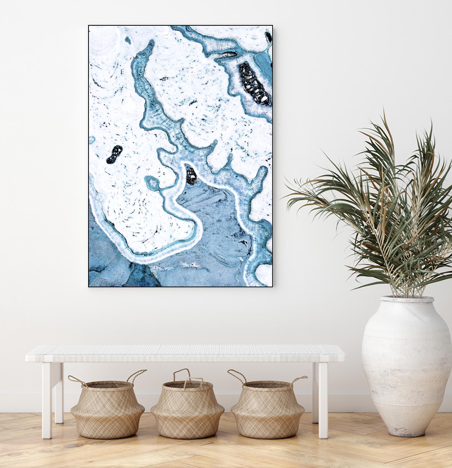 Blue Lace Agate by GI ArtLab on GIANT ART - white abstract