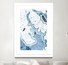 Blue Lace Agate by GI ArtLab on GIANT ART - white abstract