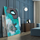 Turquoise by GI ArtLab on GIANT ART - white abstract