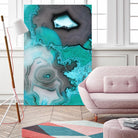 Turquoise by GI ArtLab on GIANT ART - white abstract