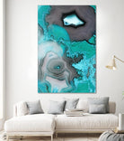 Turquoise by GI ArtLab on GIANT ART - white abstract