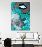 Turquoise by GI ArtLab on GIANT ART - white abstract