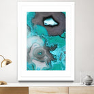 Turquoise by GI ArtLab on GIANT ART - white abstract