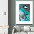 Turquoise by GI ArtLab on GIANT ART - white abstract