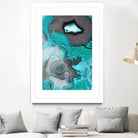 Turquoise by GI ArtLab on GIANT ART - white abstract