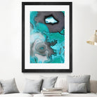 Turquoise by GI ArtLab on GIANT ART - white abstract