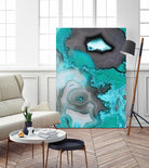 Turquoise by GI ArtLab on GIANT ART - white abstract
