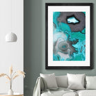 Turquoise by GI ArtLab on GIANT ART - white abstract