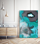 Turquoise by GI ArtLab on GIANT ART - white abstract