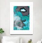 Turquoise by GI ArtLab on GIANT ART - white abstract