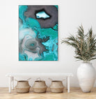 Turquoise by GI ArtLab on GIANT ART - white abstract