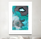 Turquoise by GI ArtLab on GIANT ART - white abstract