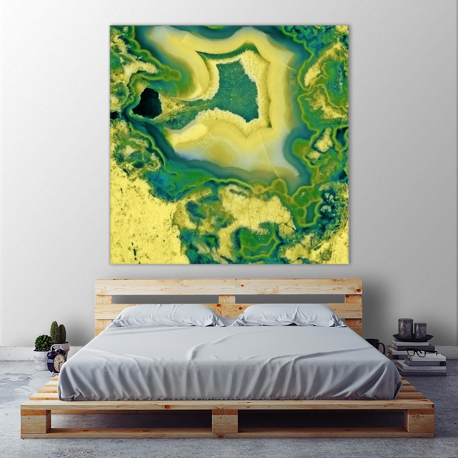 Mineral Rings Geode by GI ArtLab on GIANT ART - green abstract