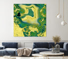 Mineral Rings Geode by GI ArtLab on GIANT ART - green abstract