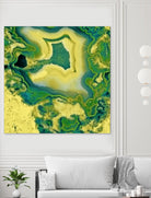 Mineral Rings Geode by GI ArtLab on GIANT ART - green abstract