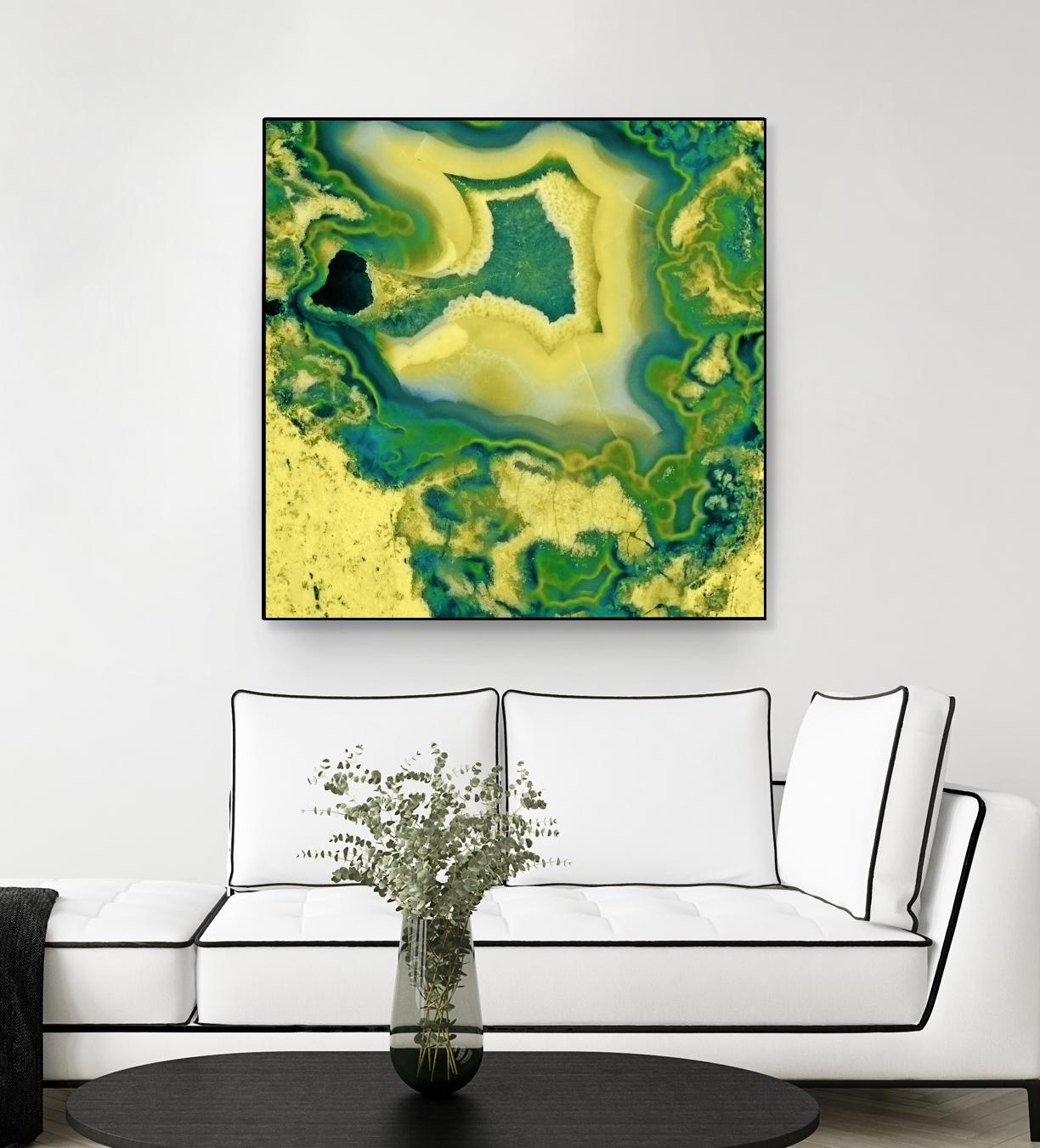 Mineral Rings Geode by GI ArtLab on GIANT ART - green abstract