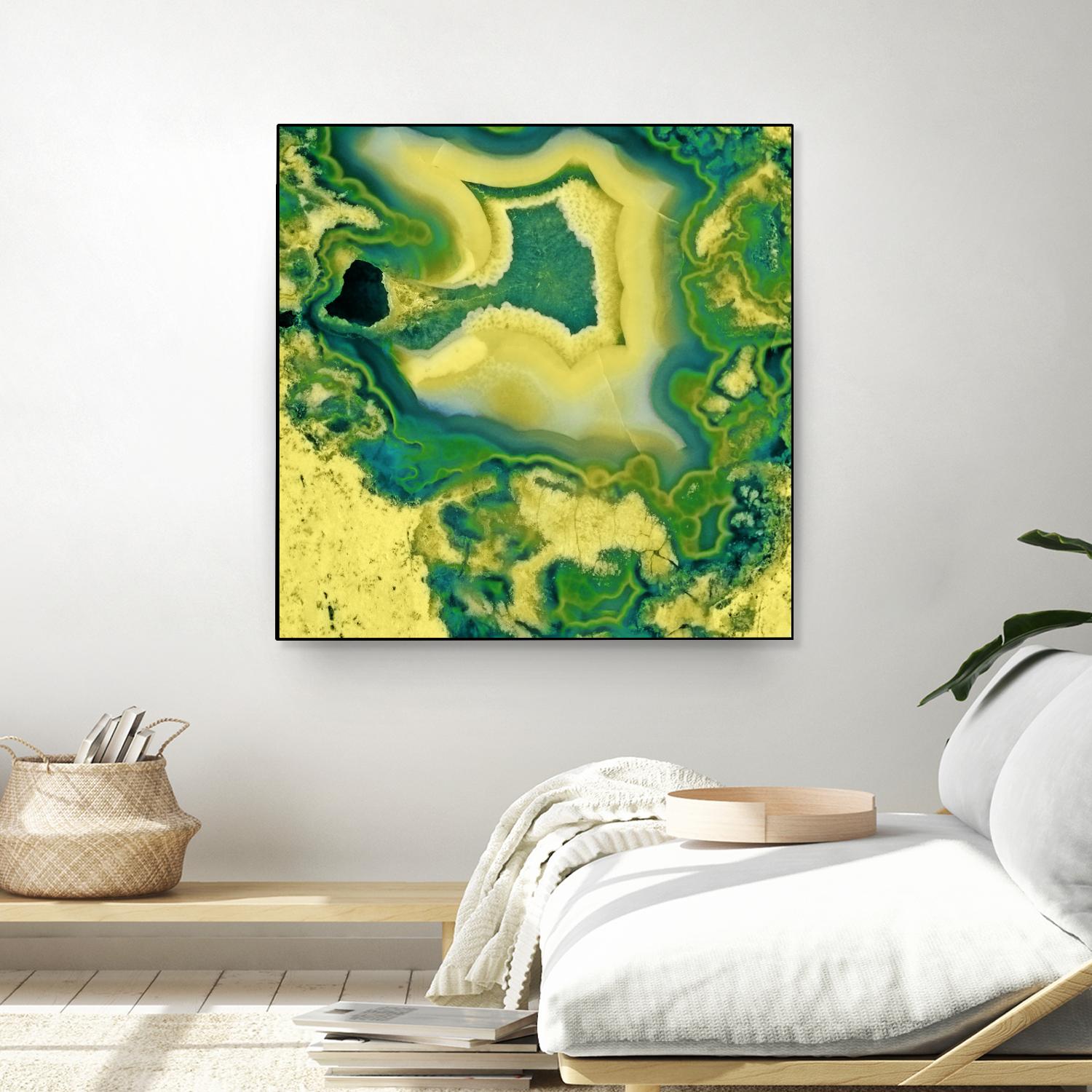 Mineral Rings Geode by GI ArtLab on GIANT ART - green abstract
